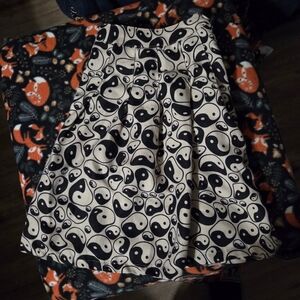 Rue21 Yin Yang A-Line Skirt - Black and White